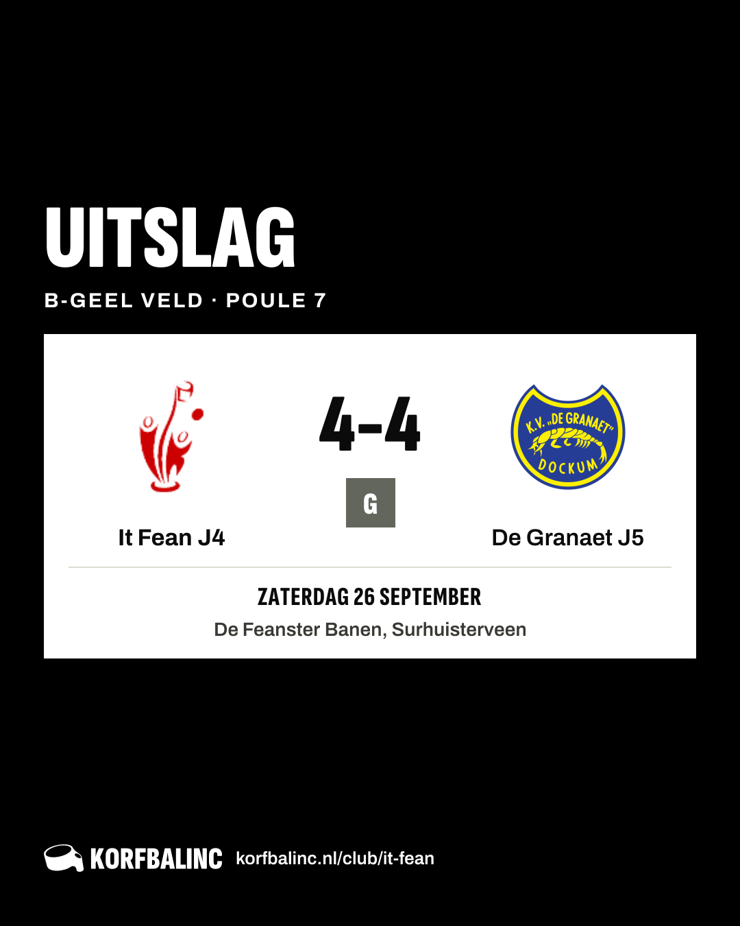 It Fean J4 - De Granaet J5