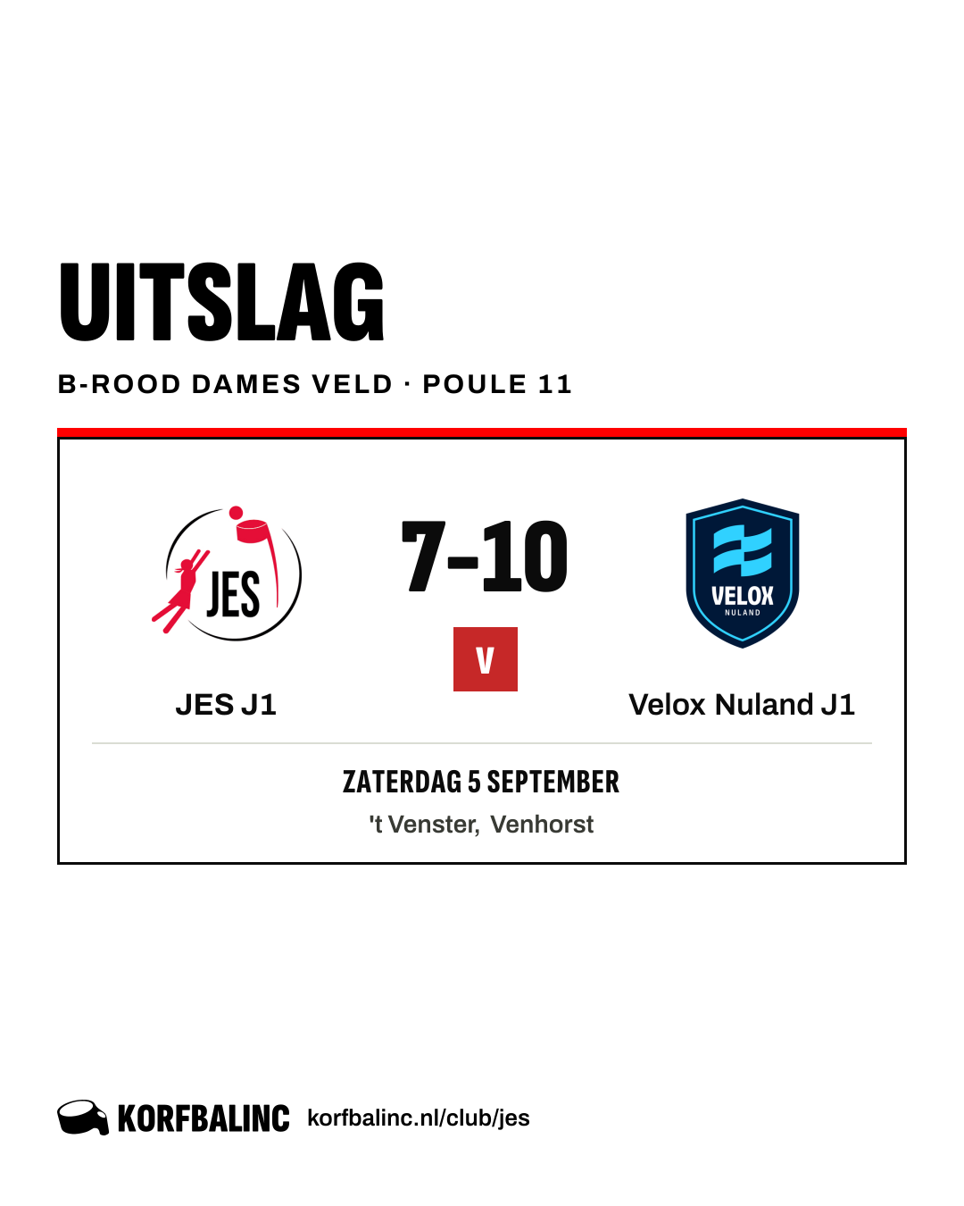 JES J1 - Velox Nuland J1