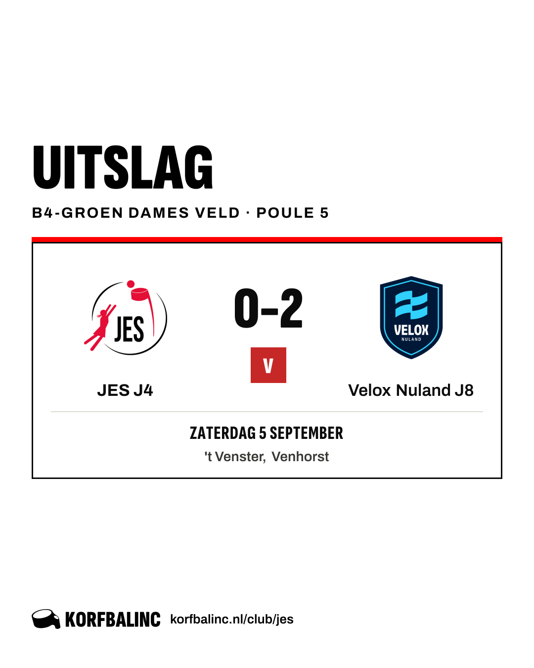 JES J4 - Velox Nuland J8