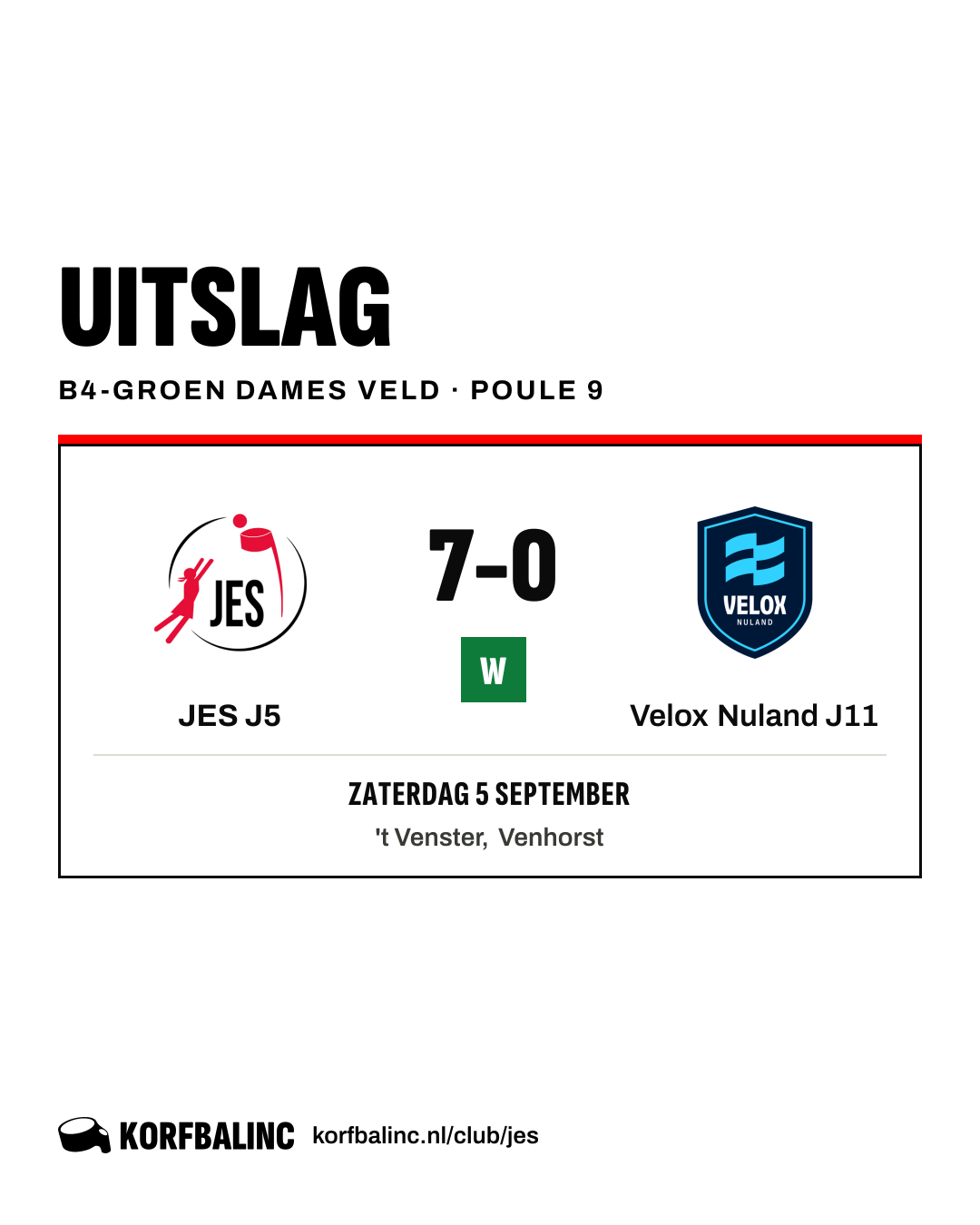 JES J5 - Velox Nuland J11