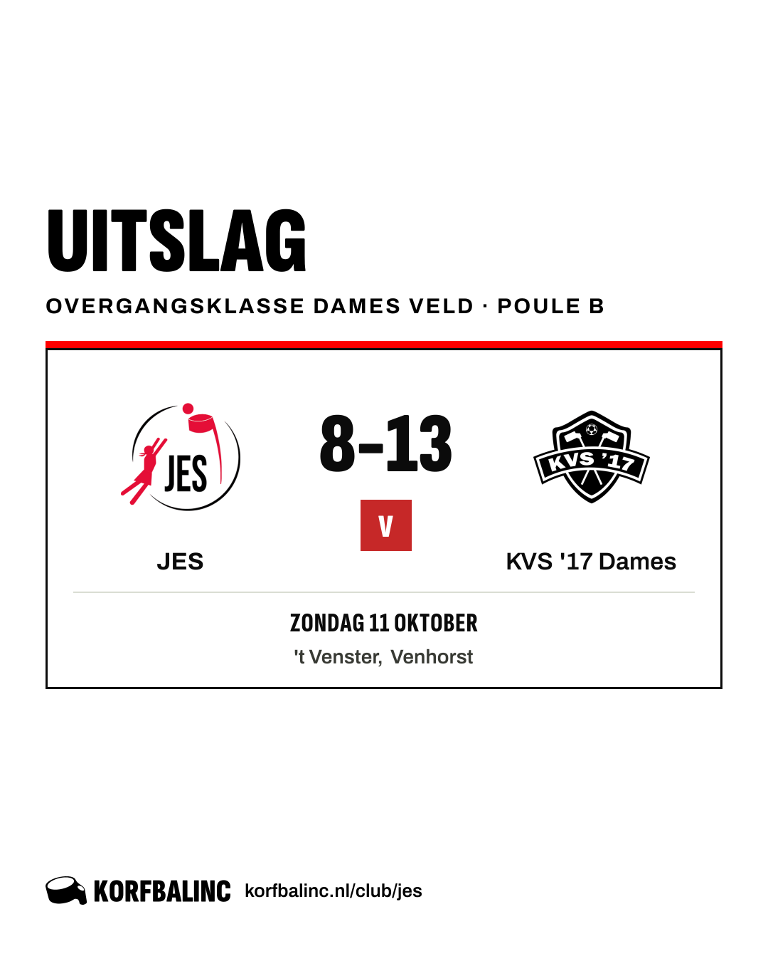 JES - KVS '17 Dames