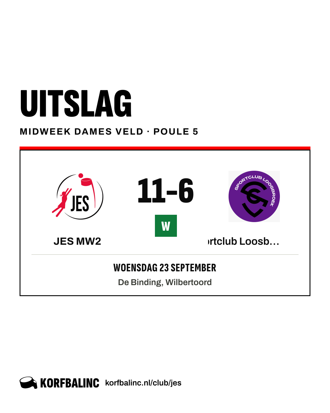 JES MW2 - Sportclub Loosbroek MW1