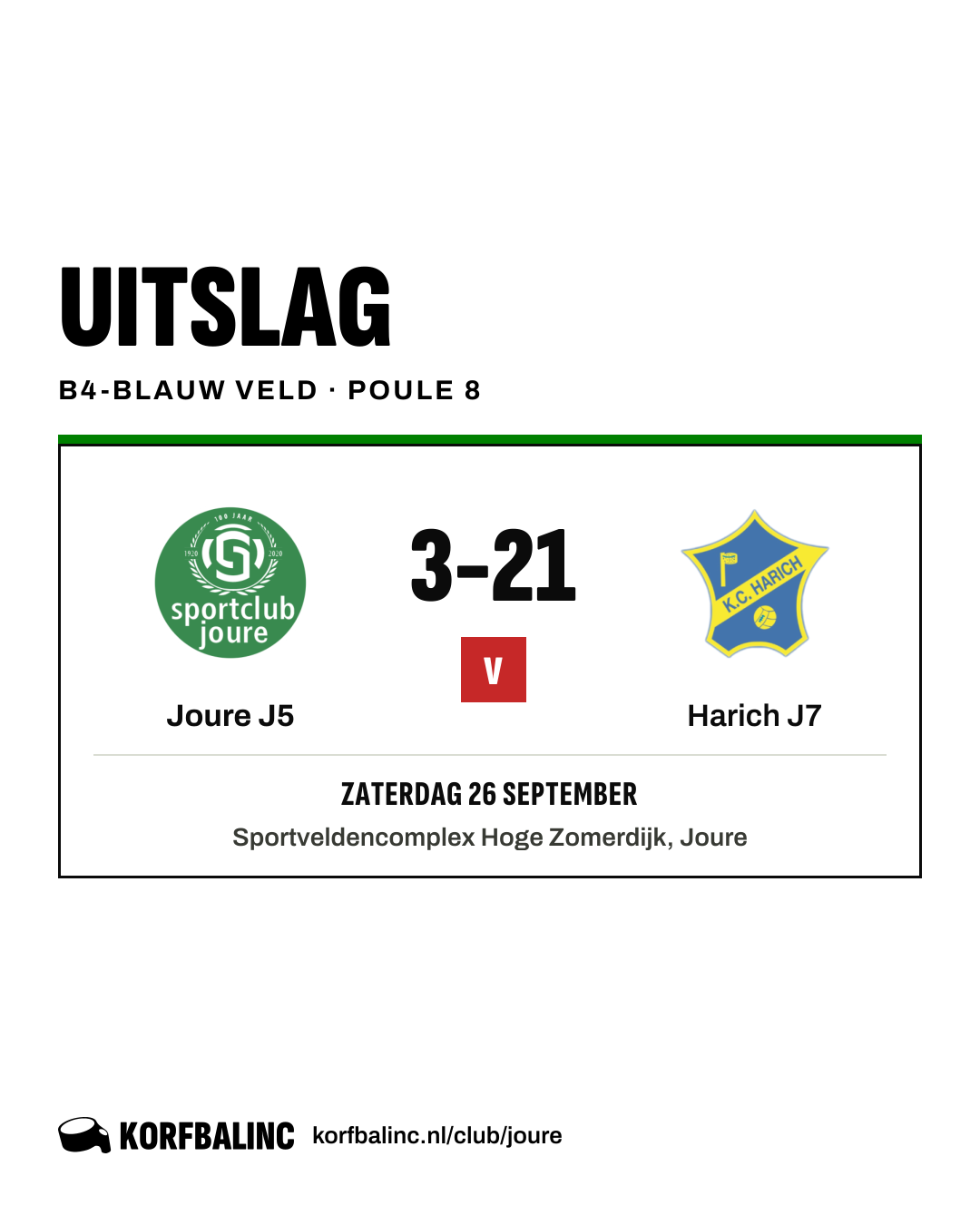 Joure J5 - Harich J7