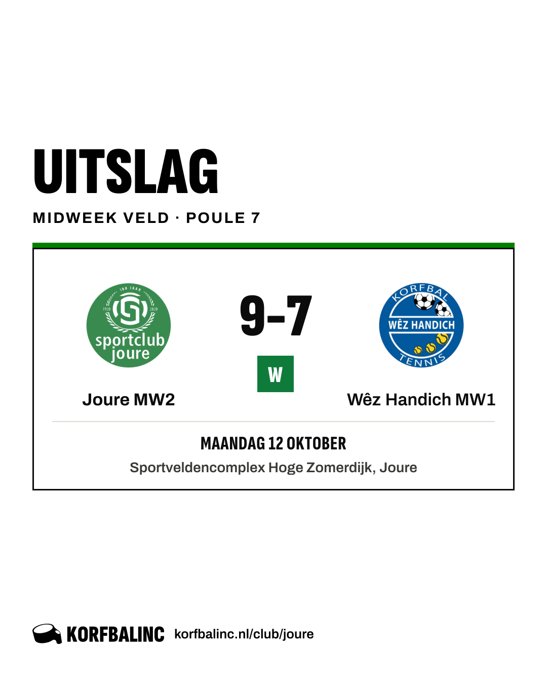 Joure MW2 - Wêz Handich MW1