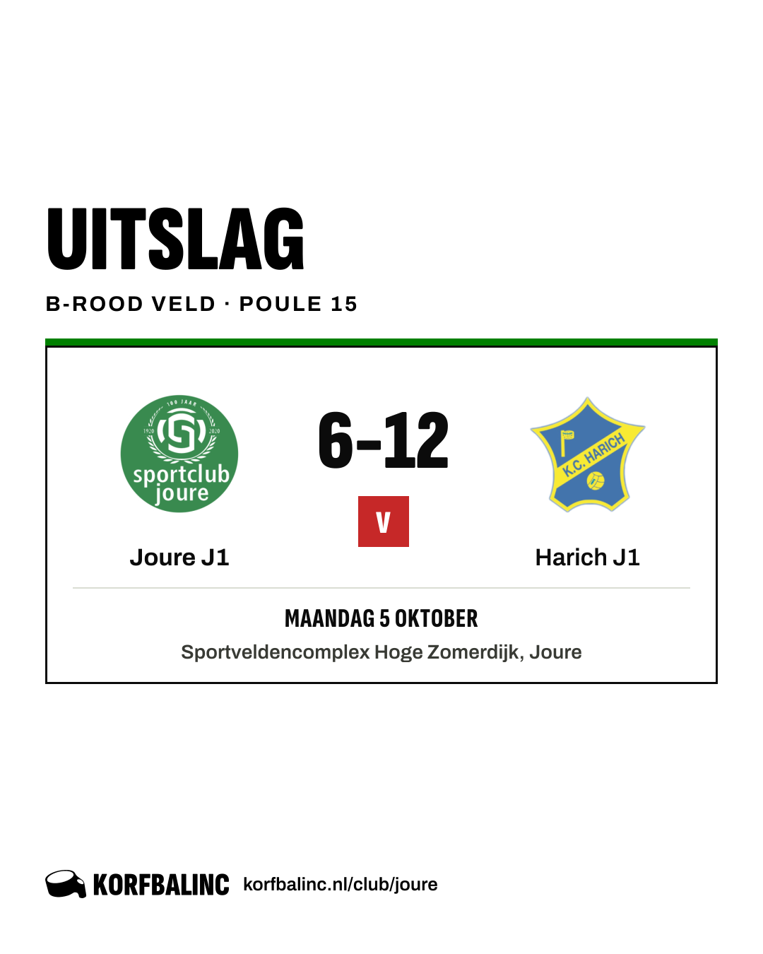 Joure J1 - Harich J1