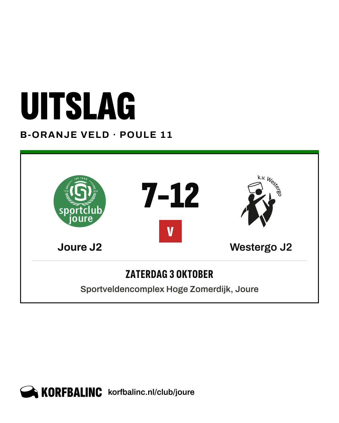 Joure J2 - Westergo J2