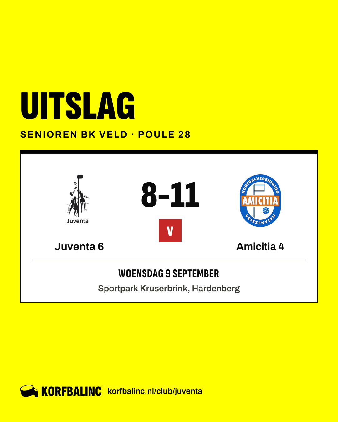 Juventa 6 - Amicitia 4