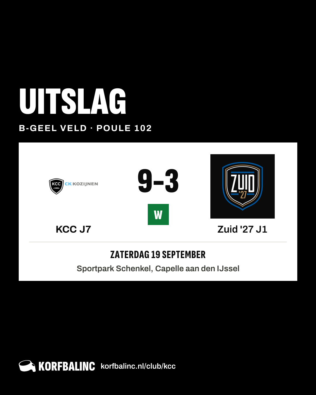 KCC J7 - Zuid '27 J1