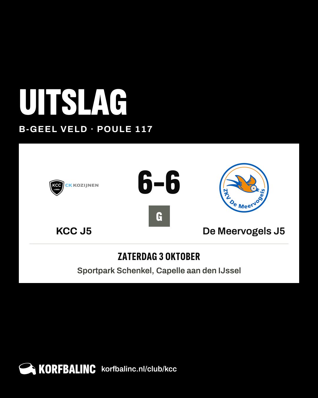 KCC J5 - De Meervogels J5