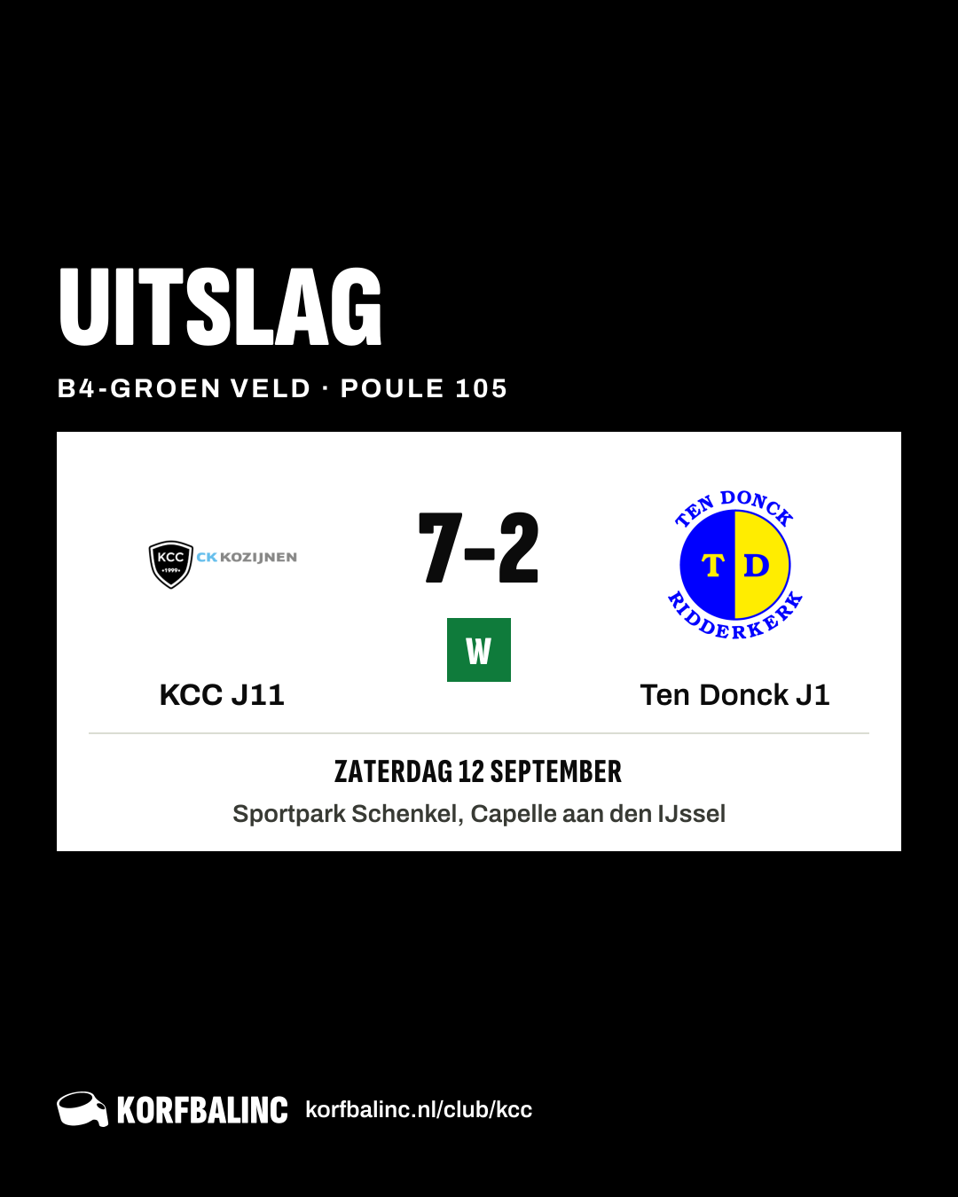 KCC J11 - Ten Donck J1