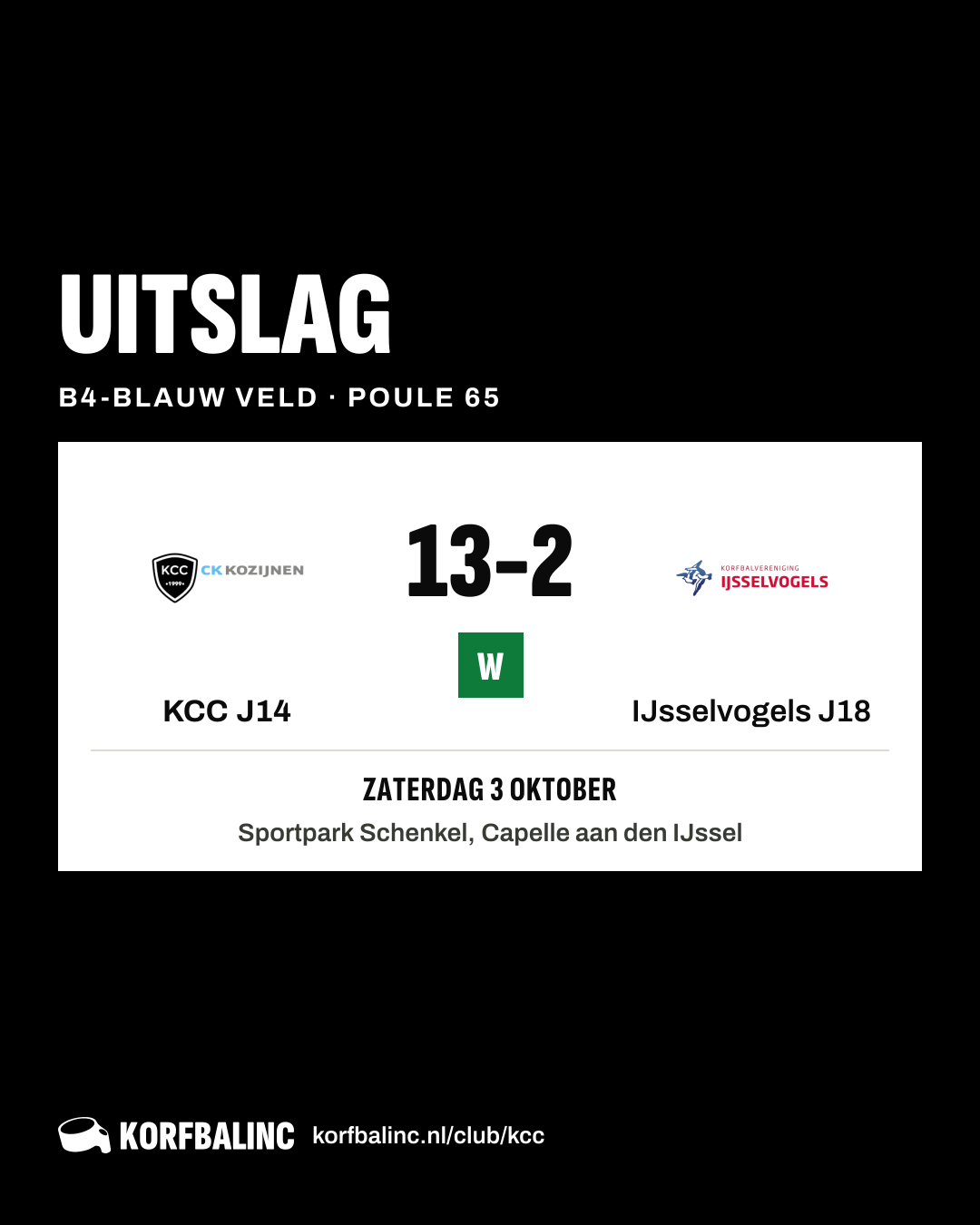 KCC J14 - IJsselvogels J18