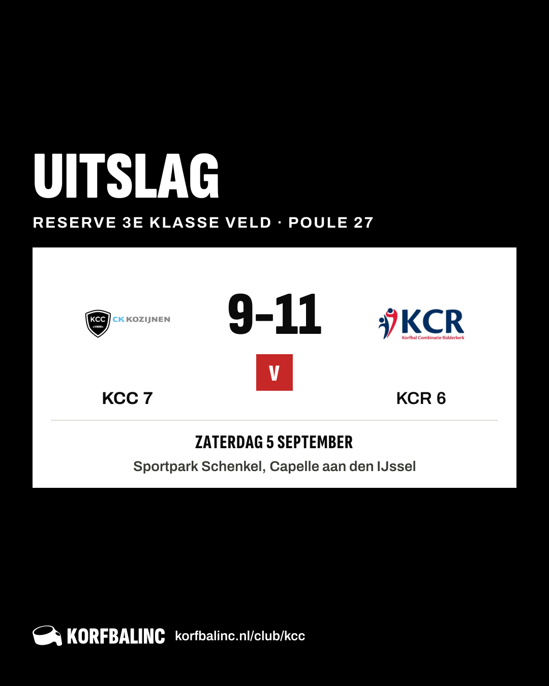 KCC 7 - KCR 6