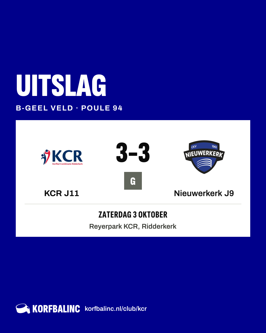 KCR J11 - Nieuwerkerk J9