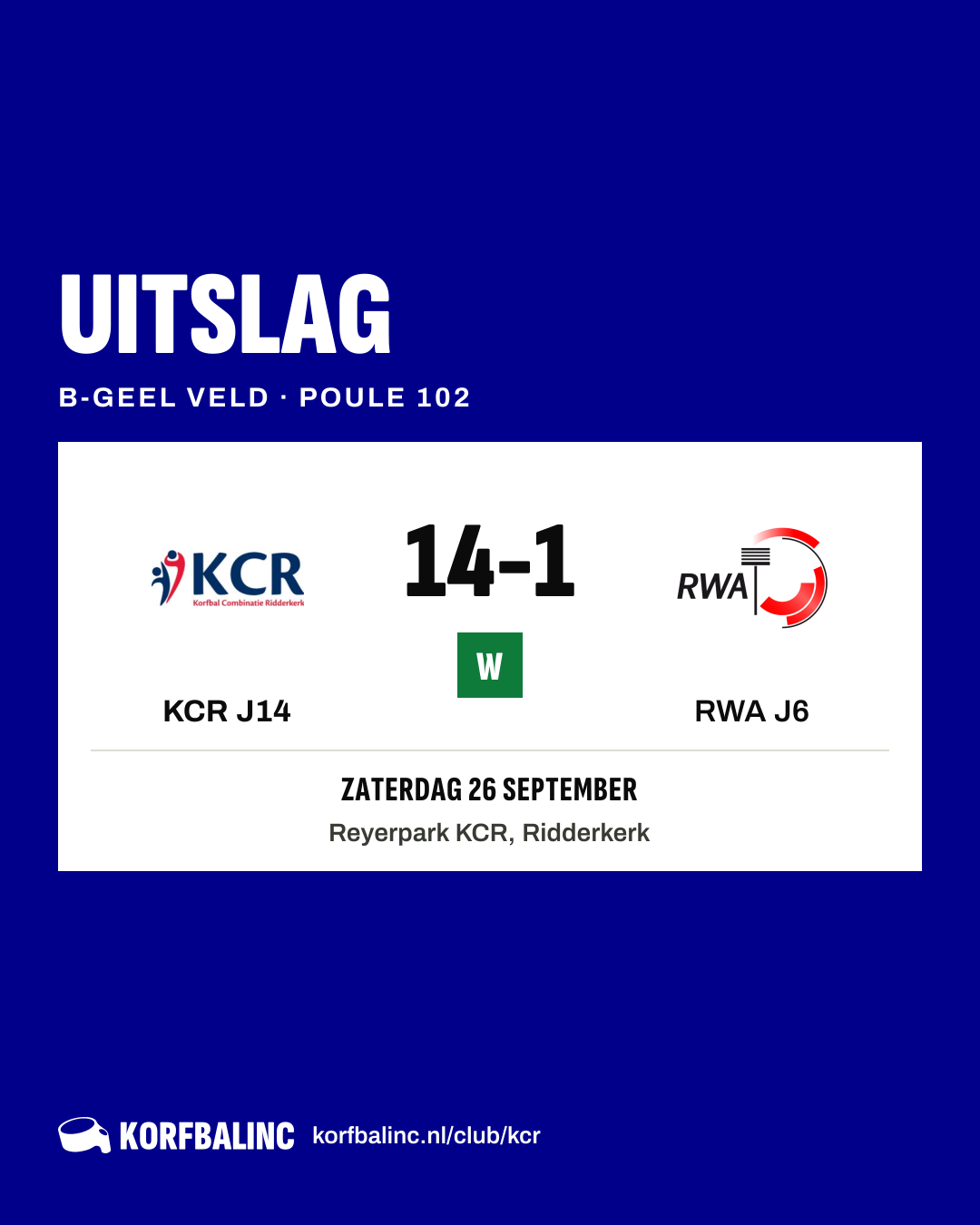 KCR J14 - RWA J6