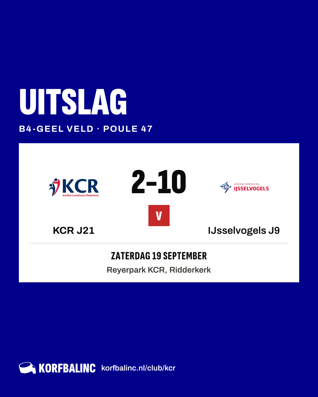 KCR J21 - IJsselvogels J9