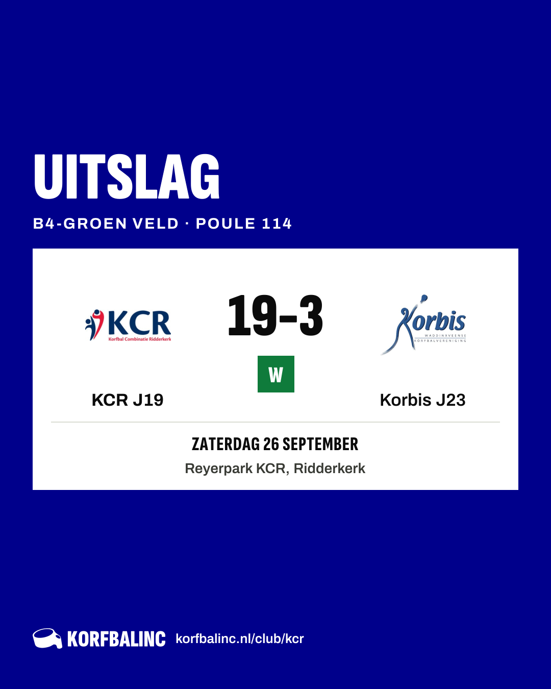 KCR J19 - Korbis J23