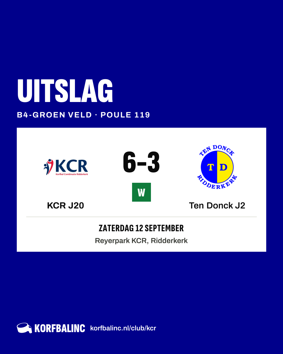 KCR J20 - Ten Donck J2