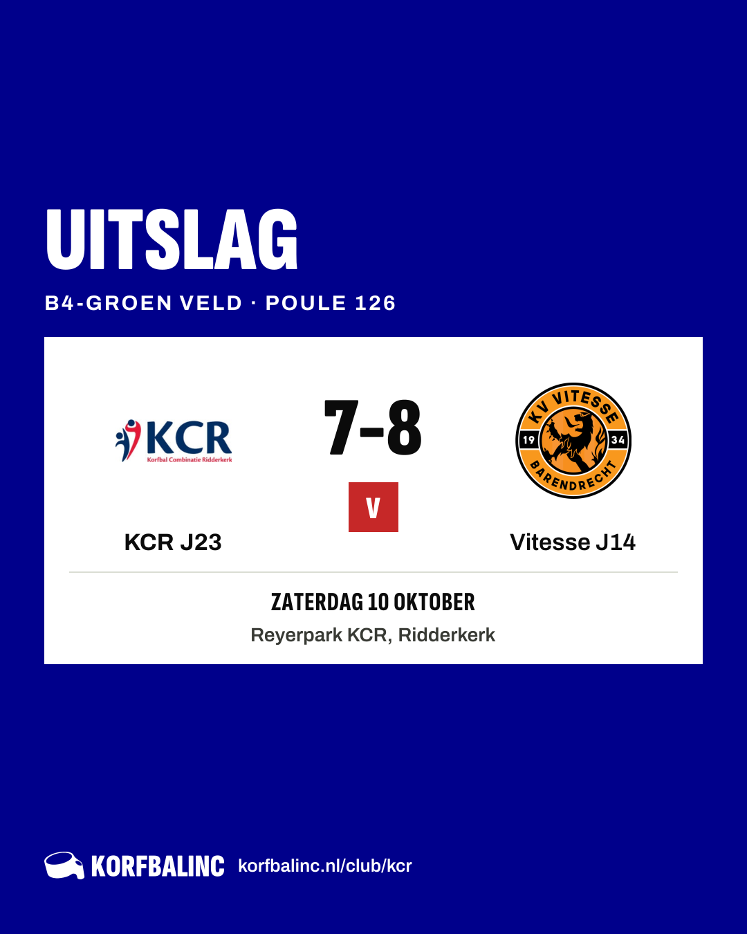 KCR J23 - Vitesse J14