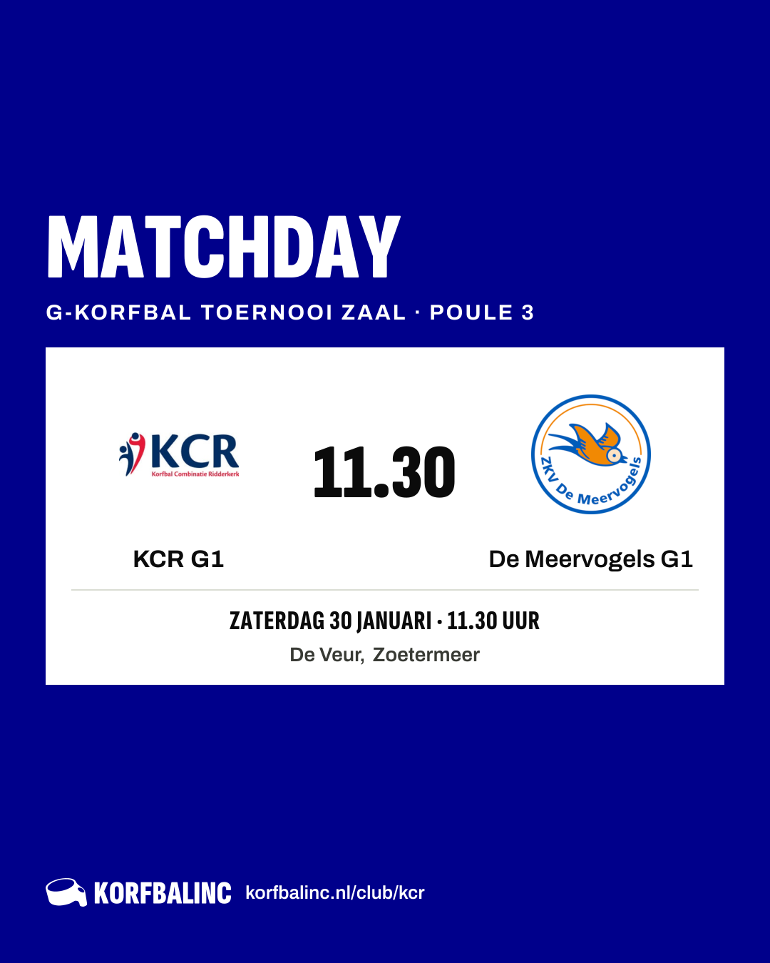 KCR G1 - De Meervogels G1