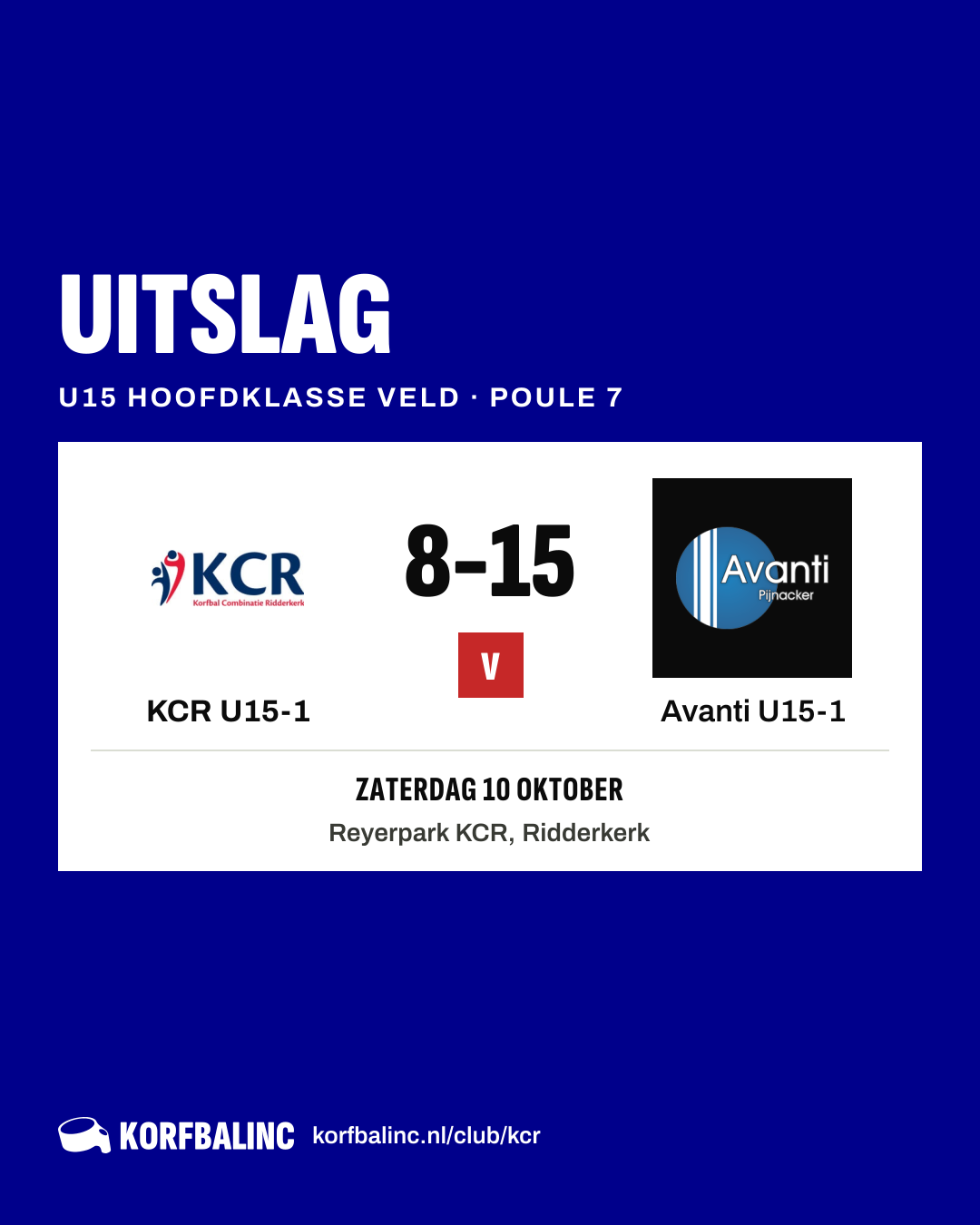 KCR U15-1 - Avanti U15-1