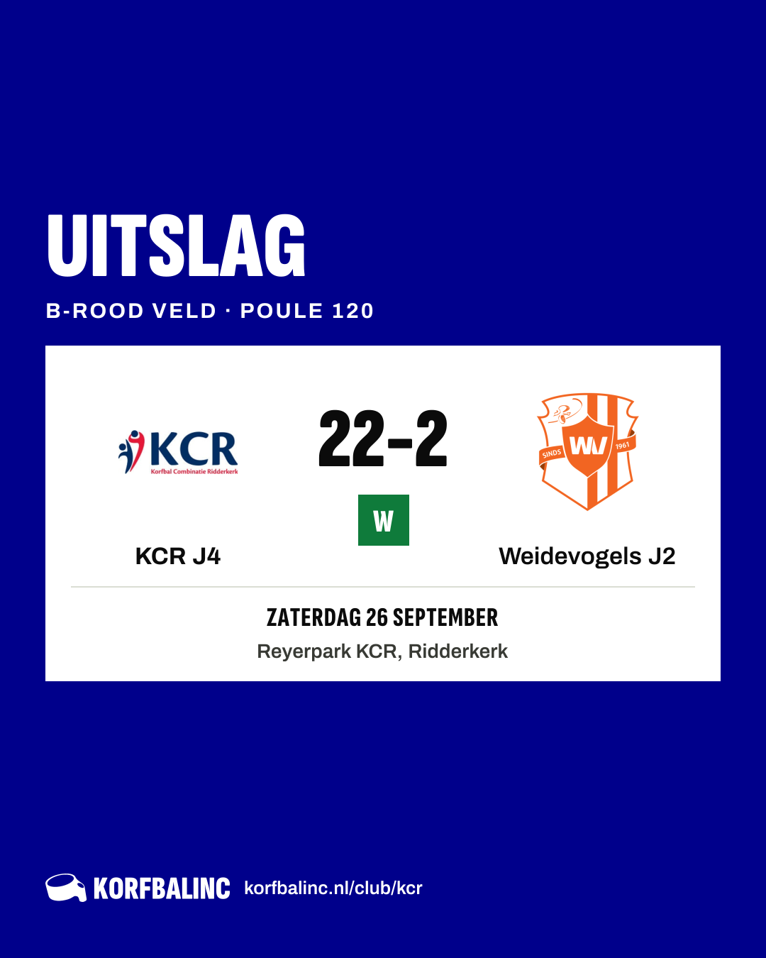 KCR J4 - Weidevogels J2