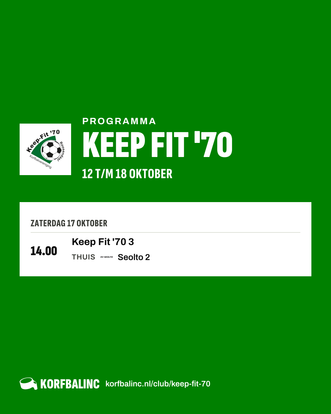 Programma Keep Fit '70