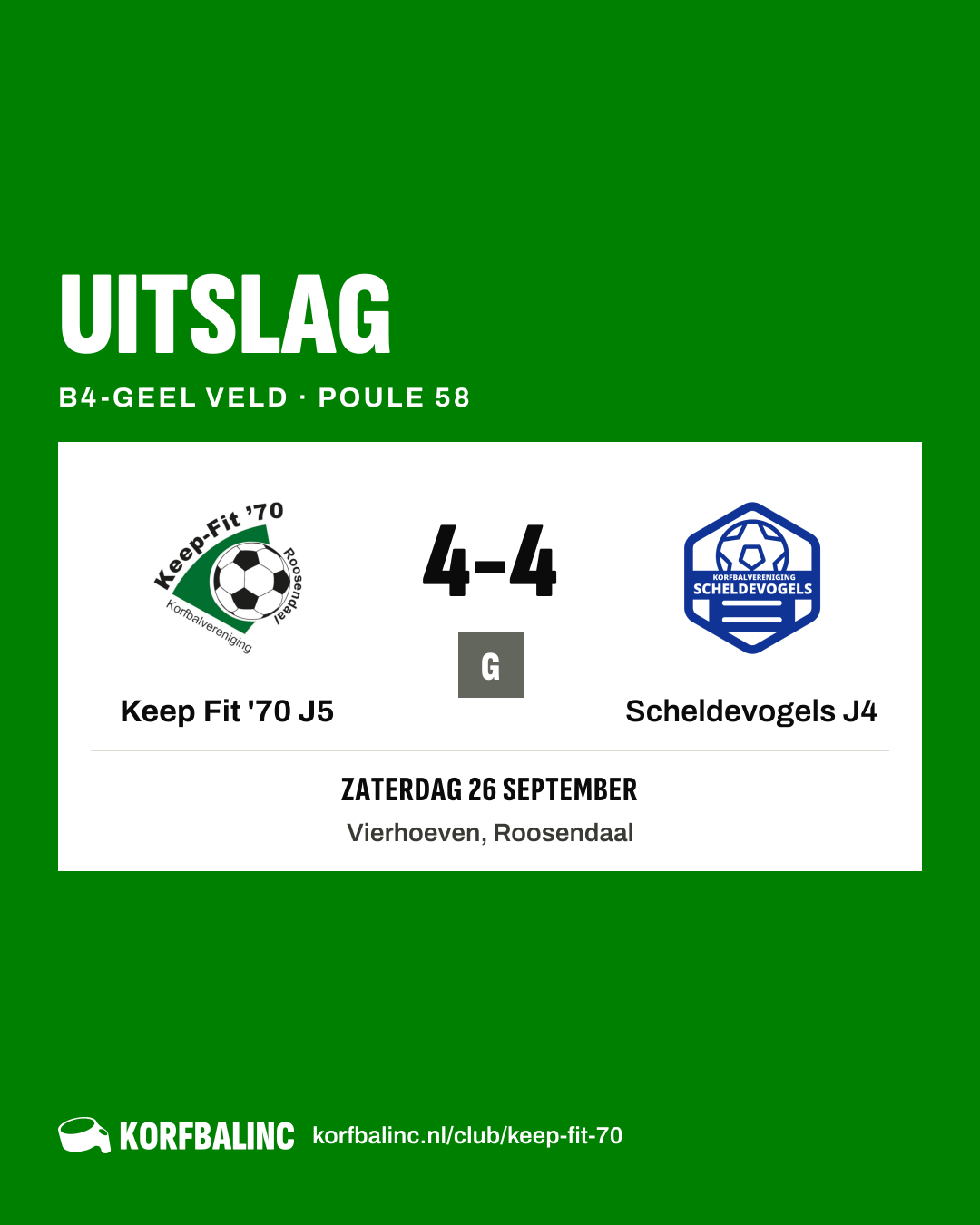 Keep Fit '70 J5 - Scheldevogels J4