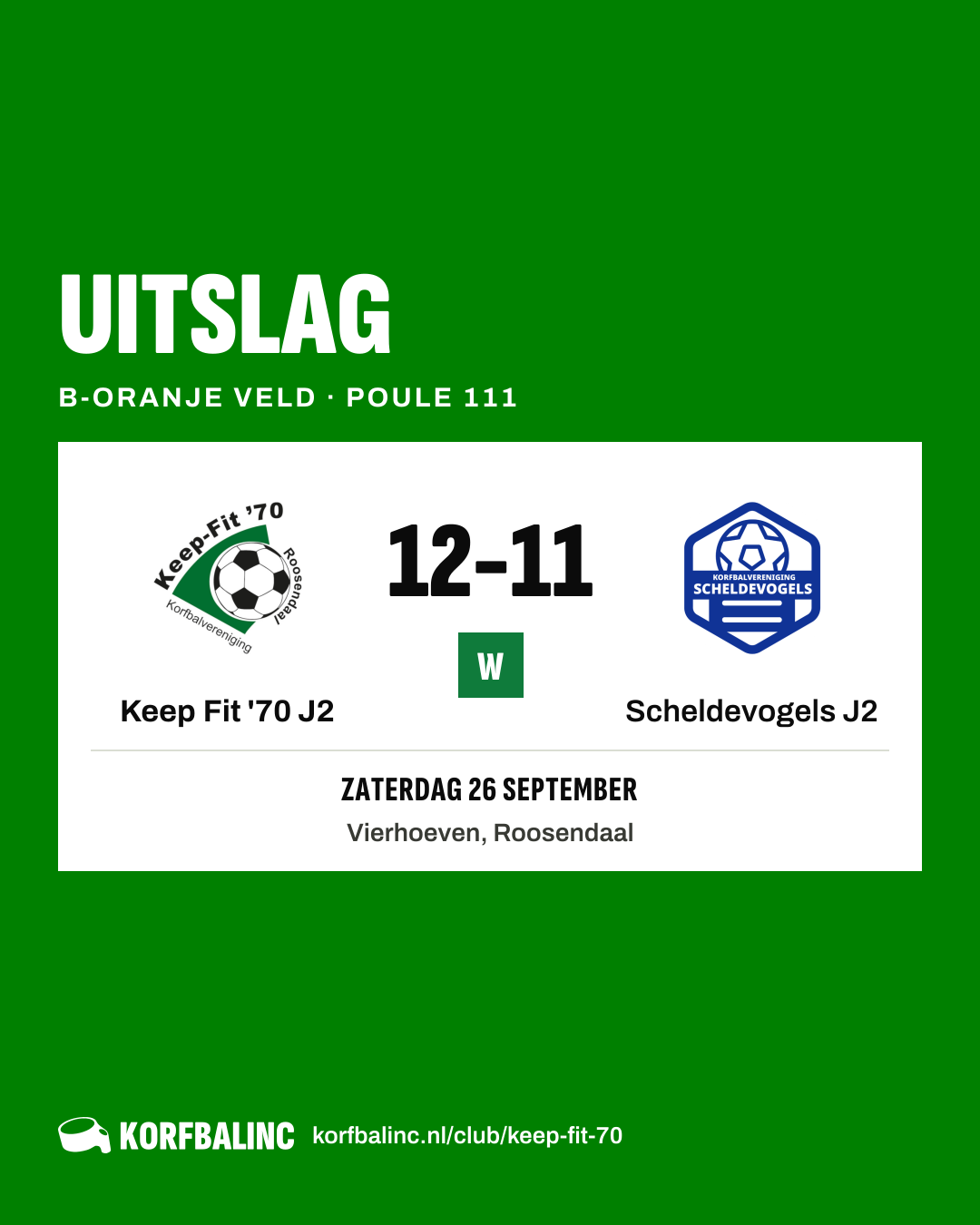 Keep Fit '70 J2 - Scheldevogels J2
