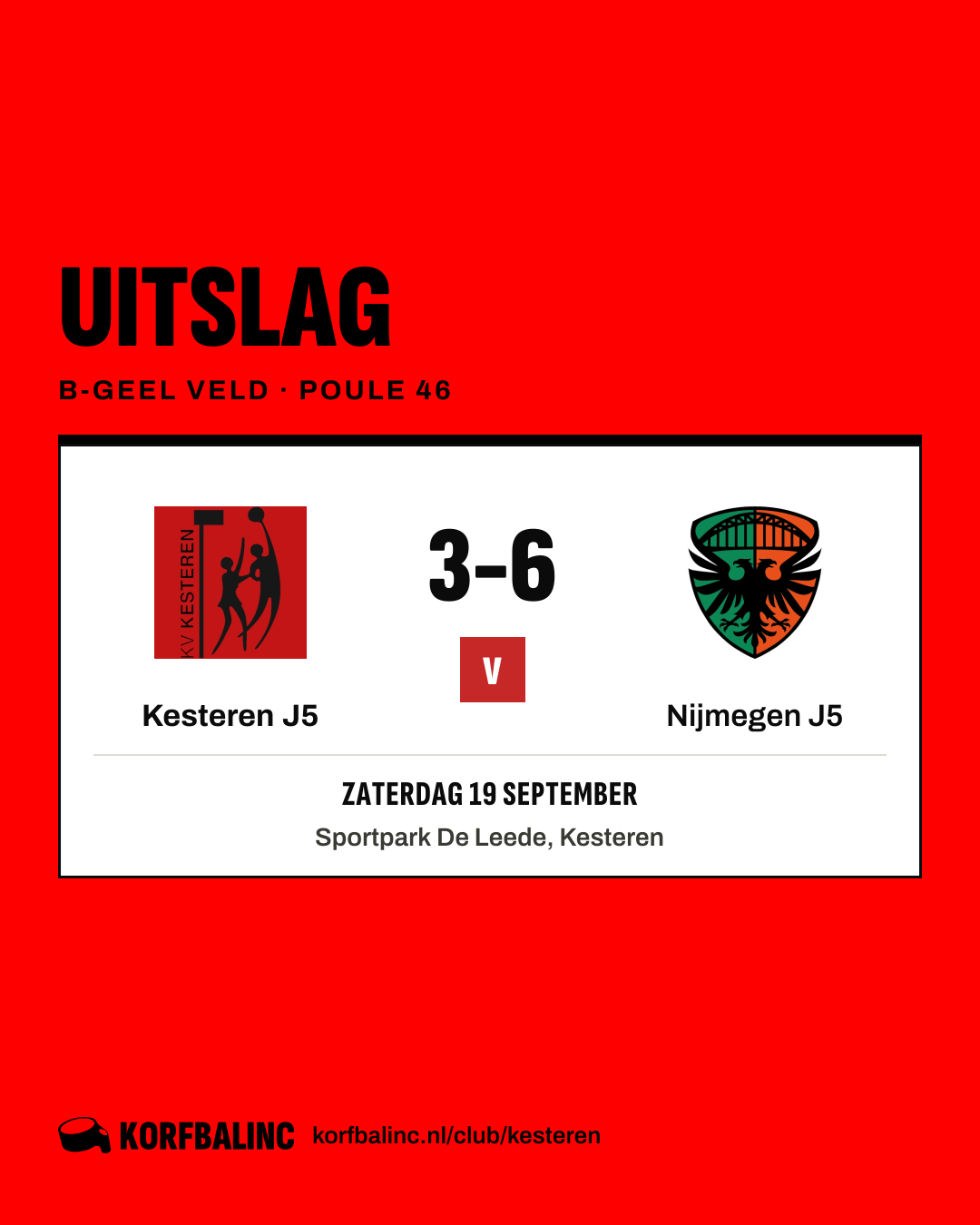 Kesteren J5 - Nijmegen J5