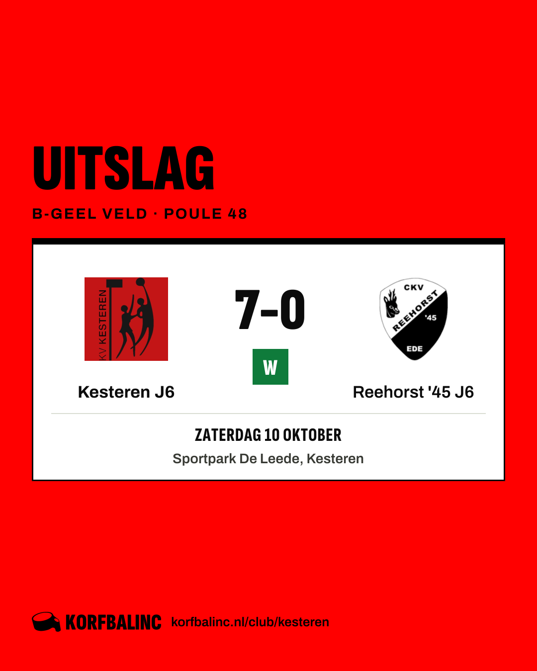Kesteren J6 - Reehorst '45 J6
