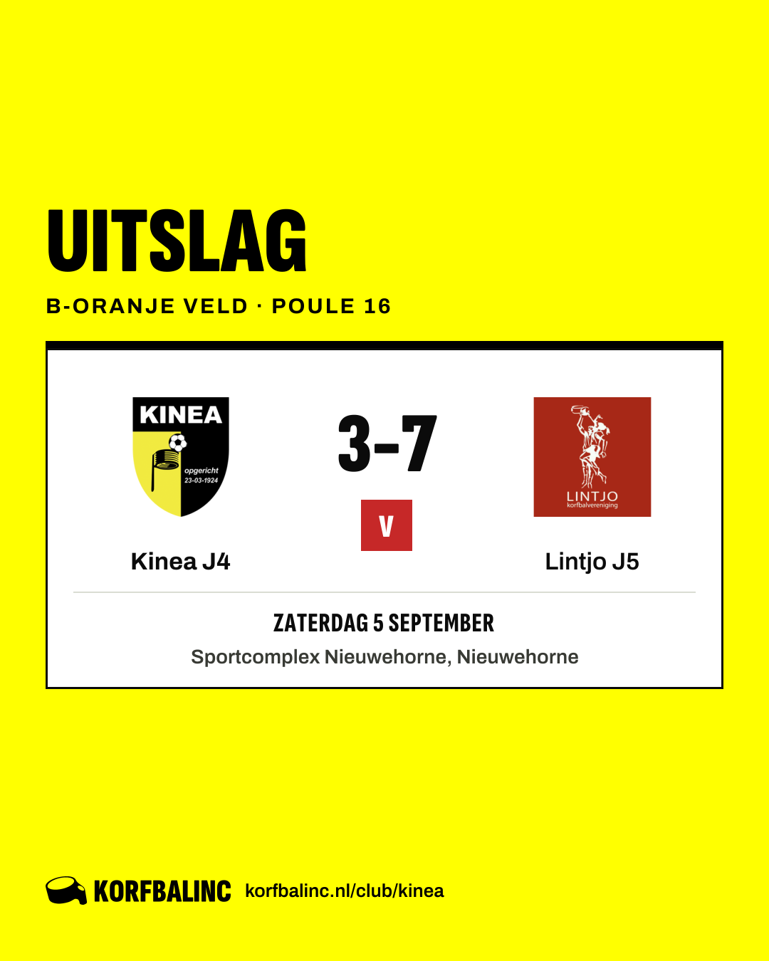 Kinea J4 - Lintjo J5