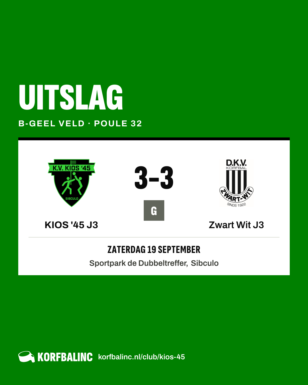KIOS '45 J3 - Zwart Wit J3