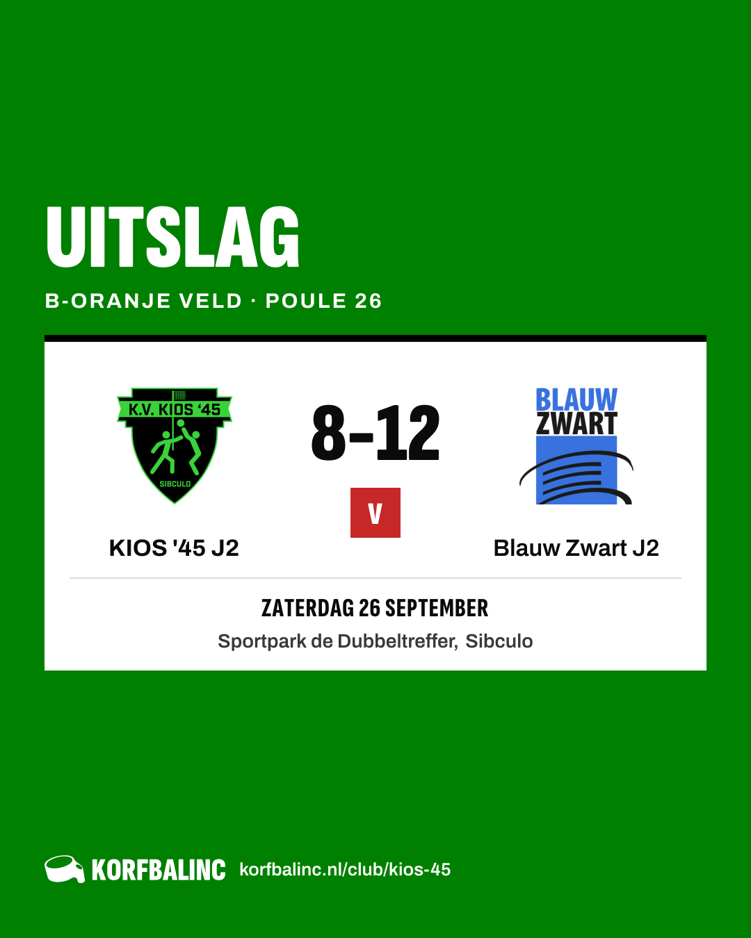 KIOS '45 J2 - Blauw Zwart J2