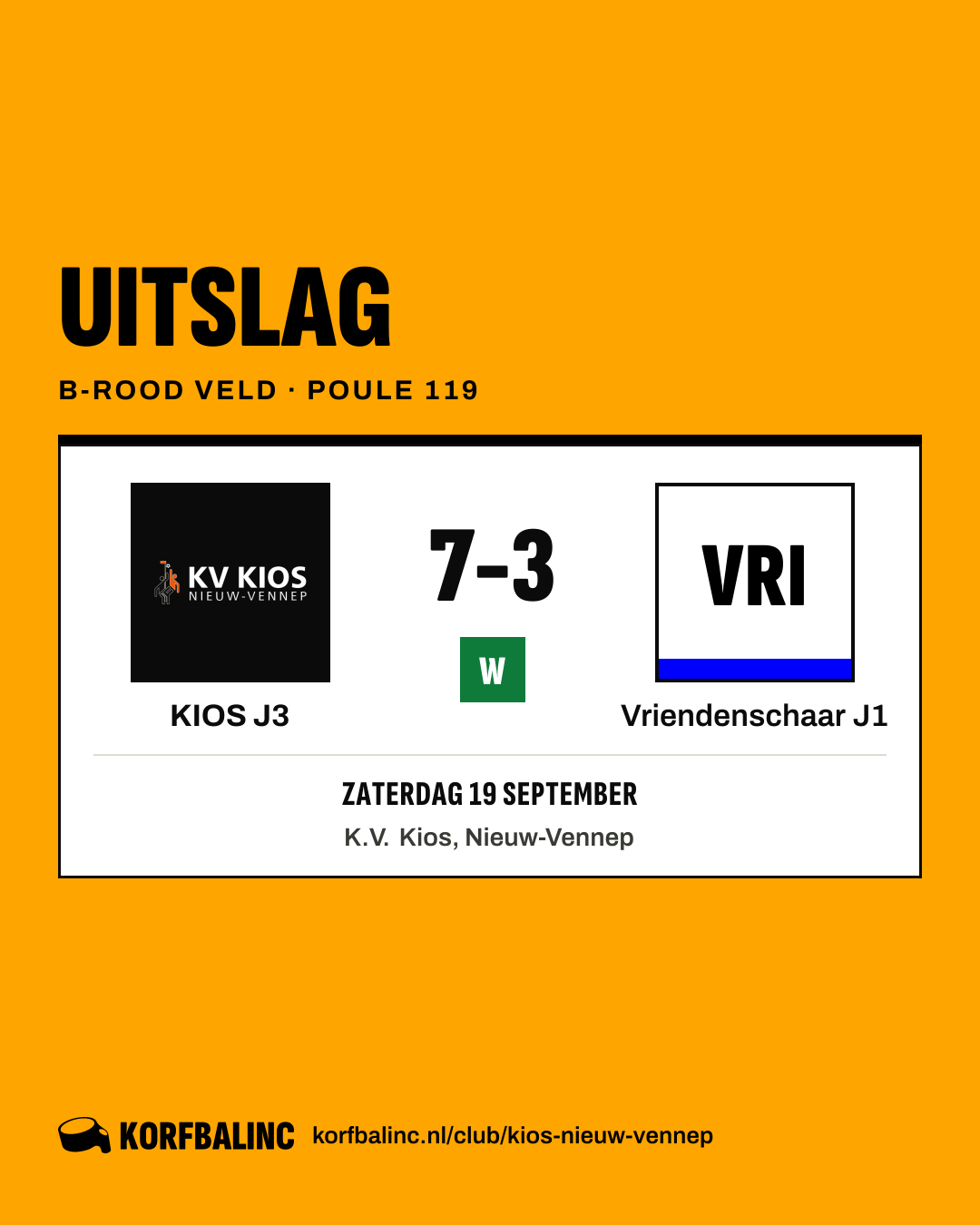 KIOS J3 - Vriendenschaar J1