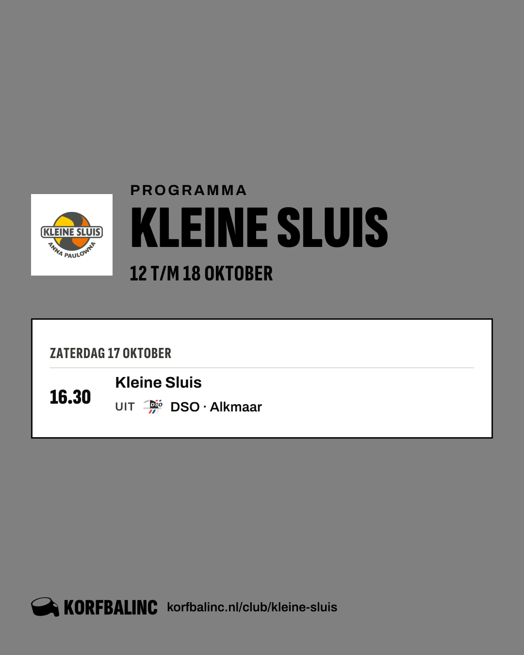 Programma Kleine Sluis