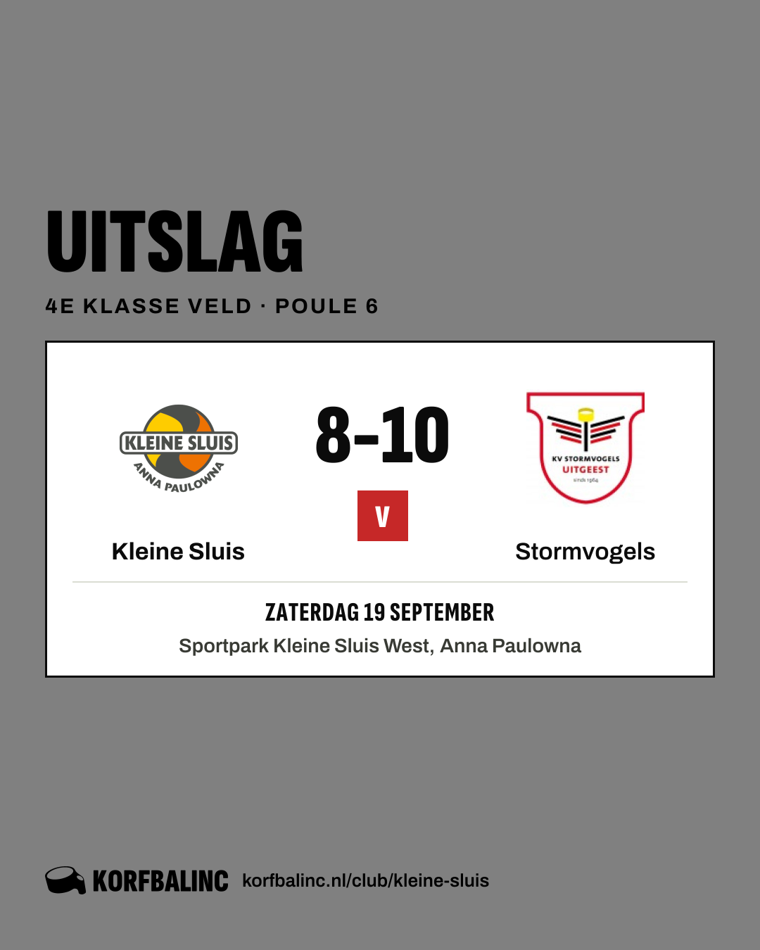 Kleine Sluis - Stormvogels