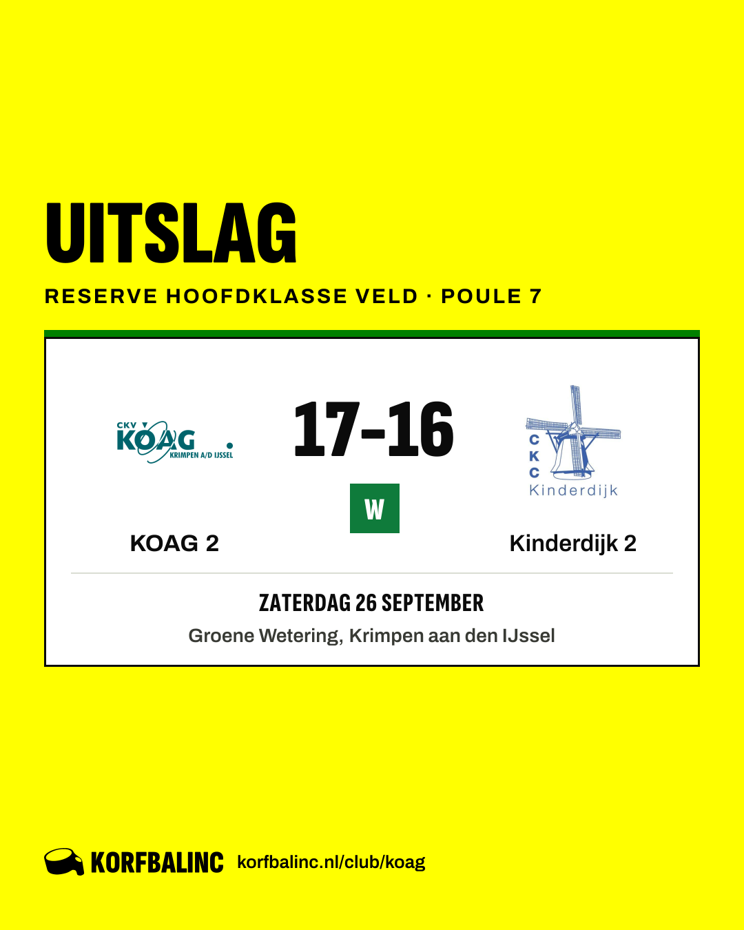 KOAG 2 - Kinderdijk 2