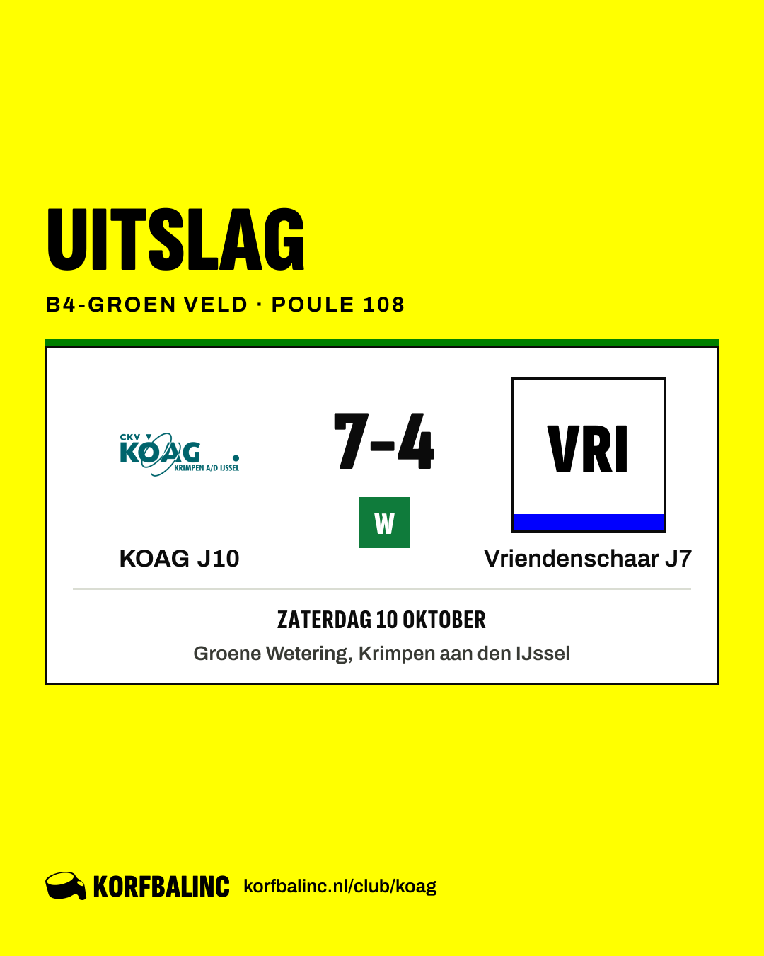 KOAG J10 - Vriendenschaar J7