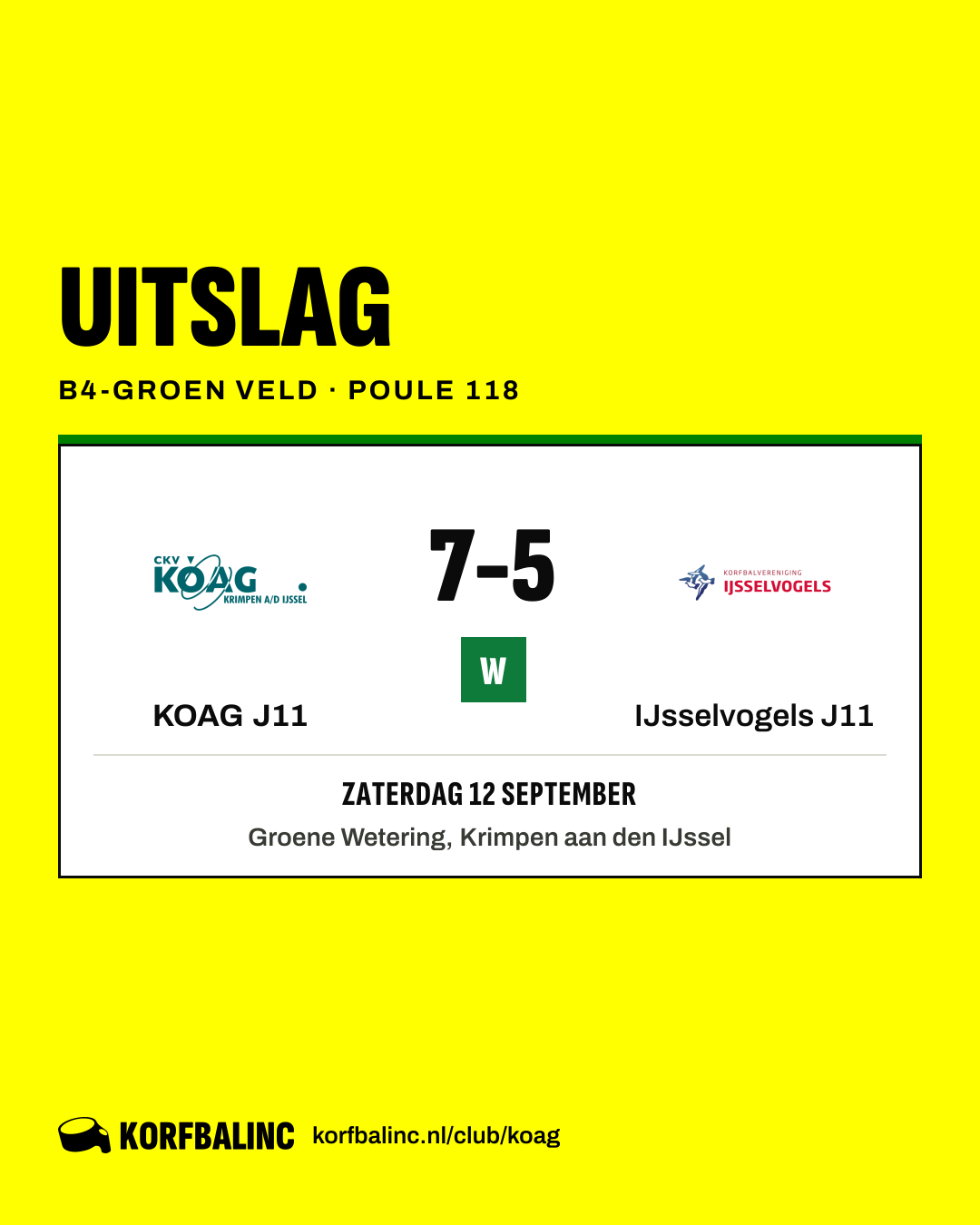 KOAG J11 - IJsselvogels J11