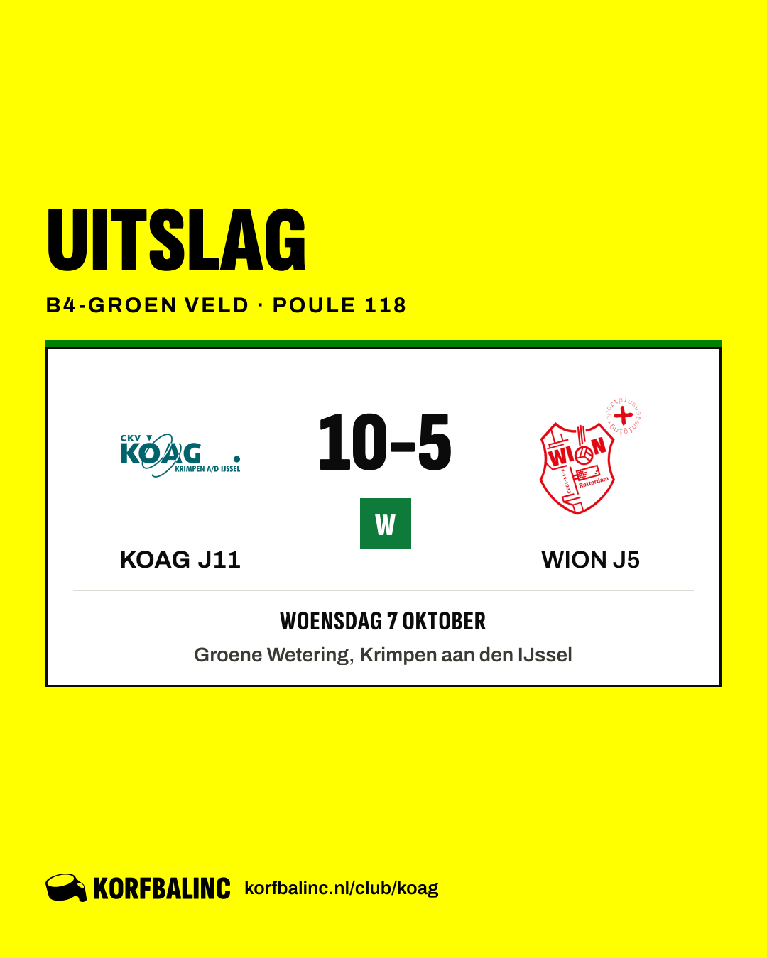 KOAG J11 - WION J5