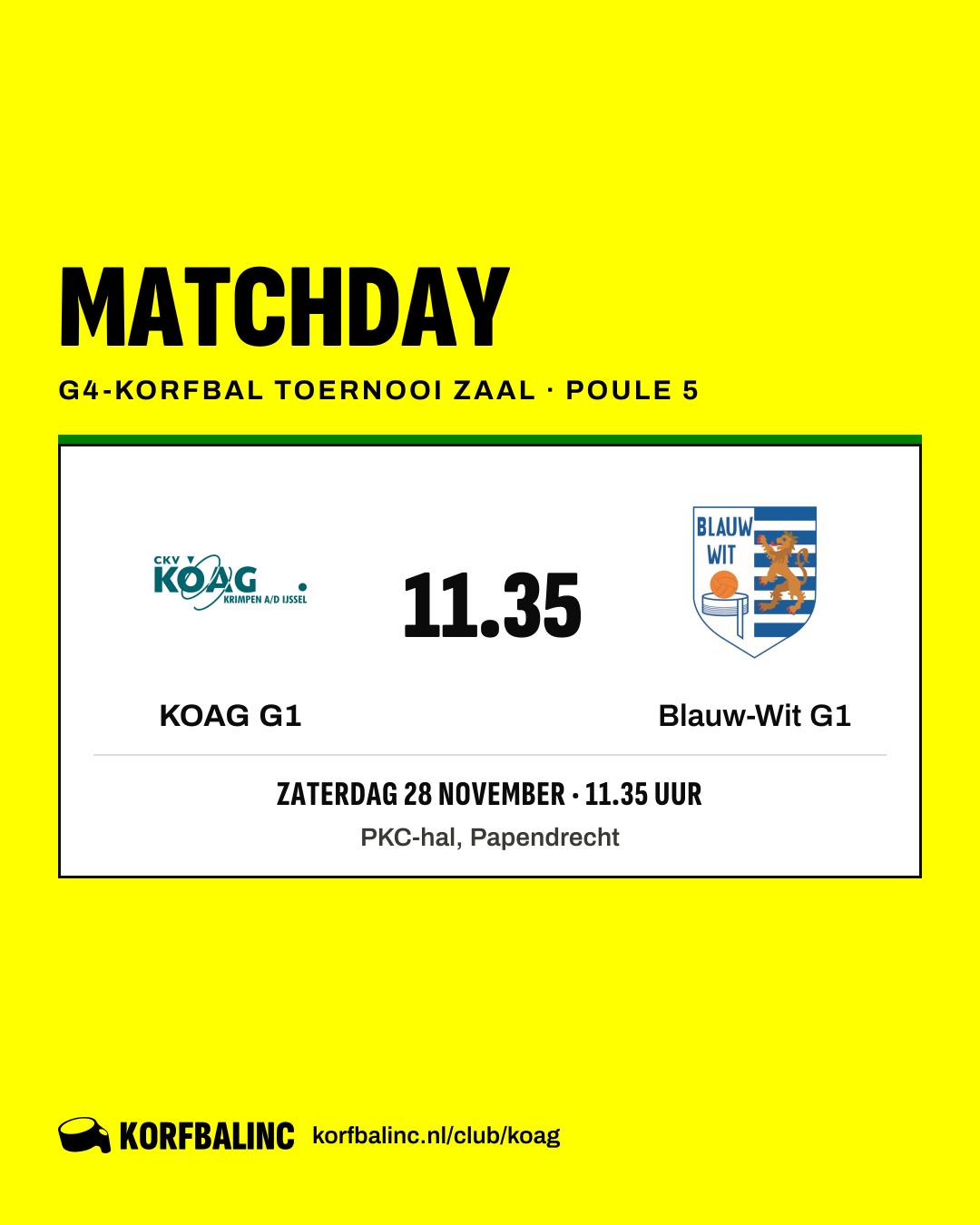 KOAG G1 - Blauw-Wit G1