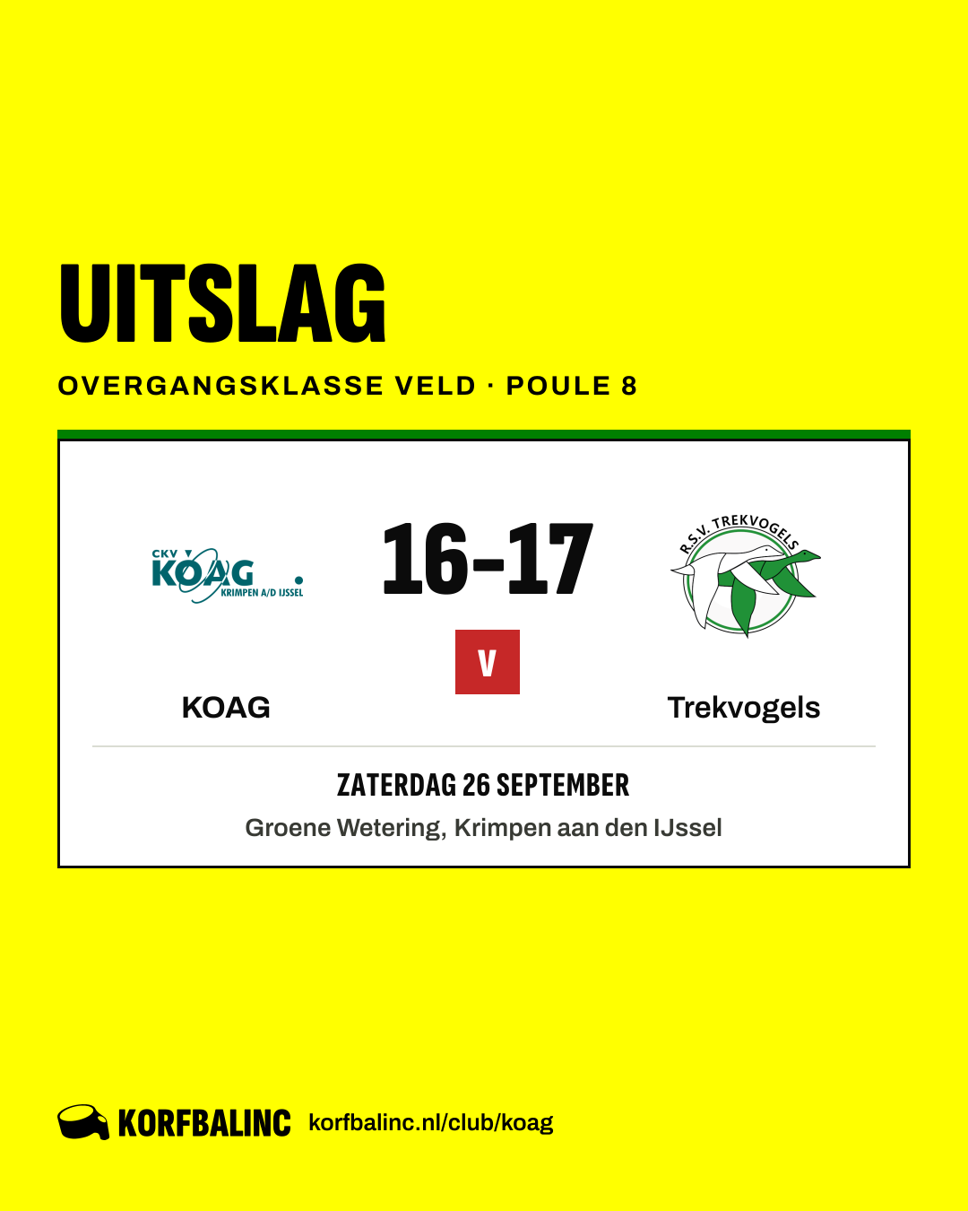 KOAG - Trekvogels