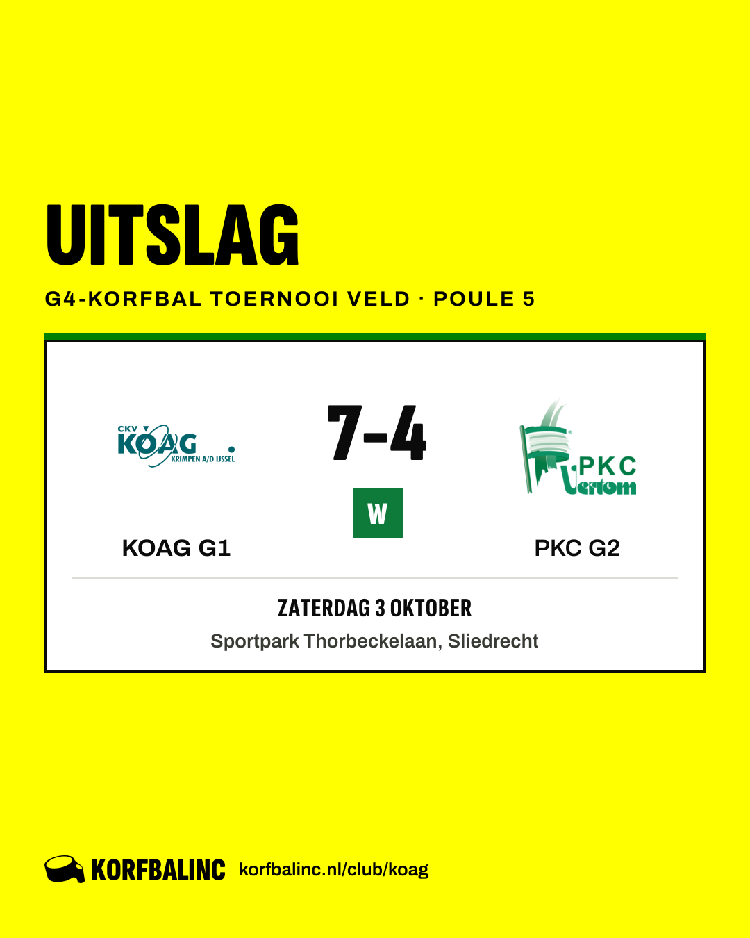 KOAG G1 - PKC G2
