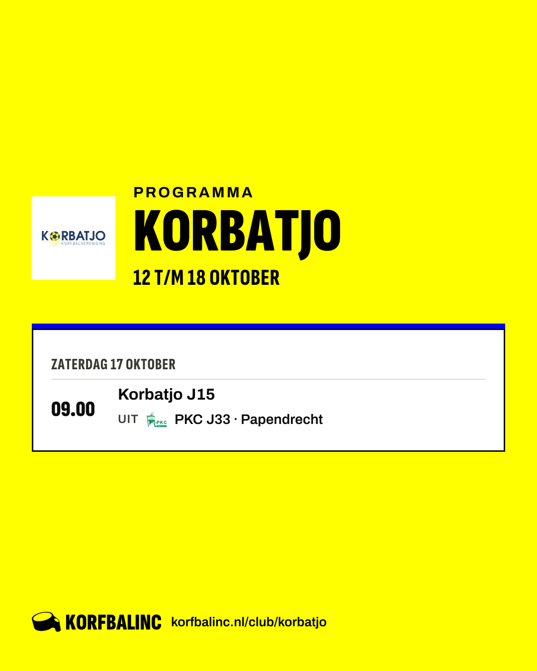 Uitslagen Korbatjo