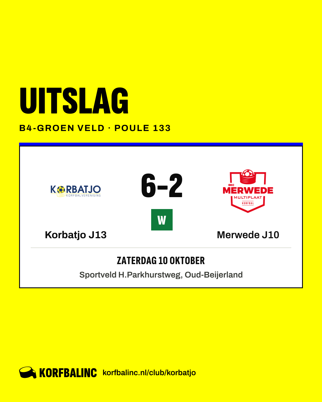 Korbatjo J13 - Merwede J10