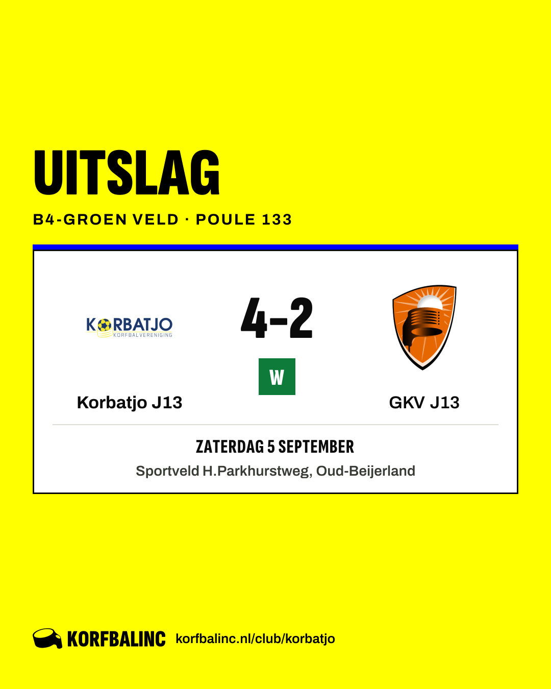 Korbatjo J13 - GKV J13