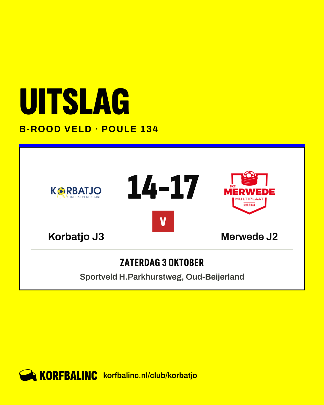 Korbatjo J3 - Merwede J2
