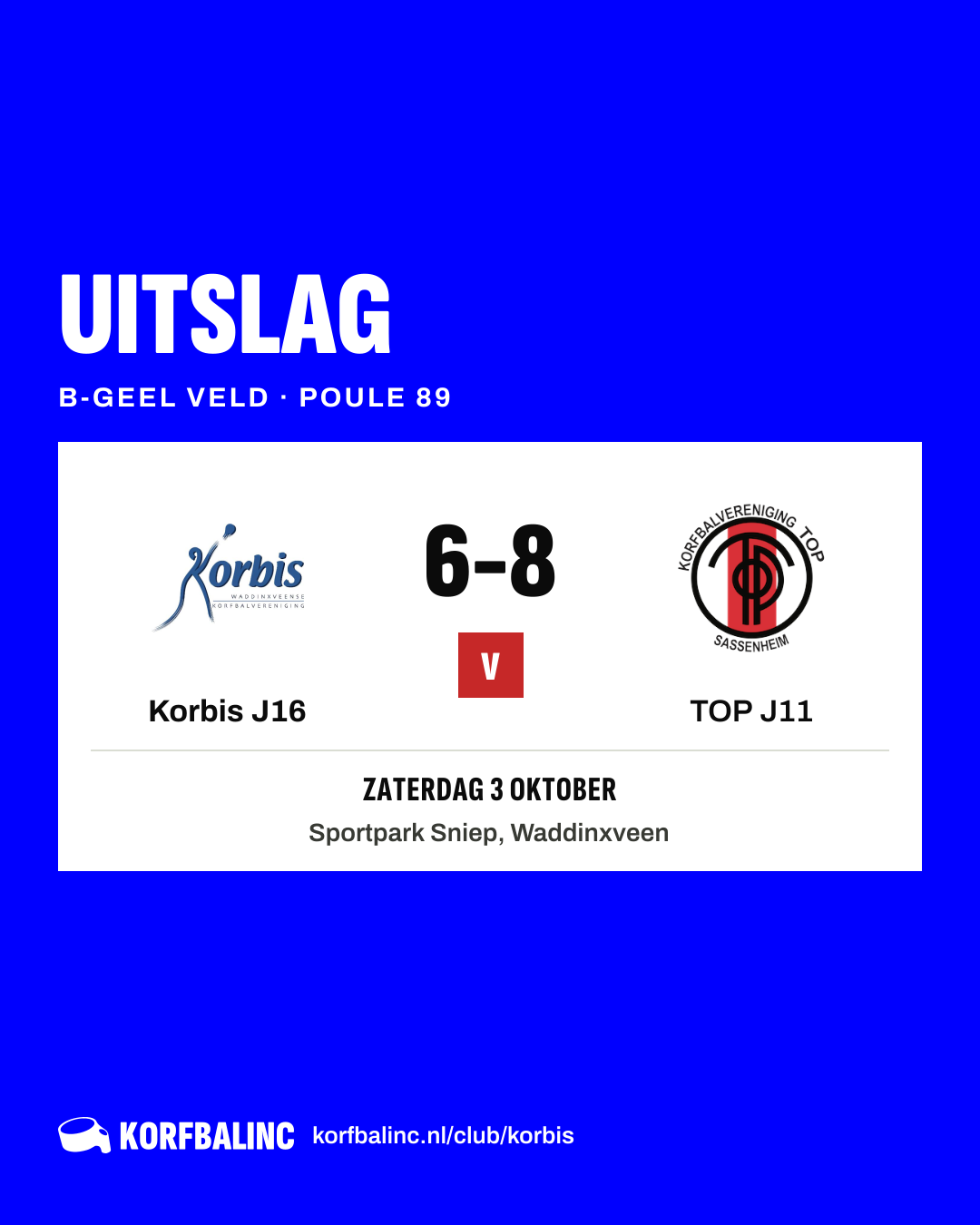 Korbis J16 - TOP J11