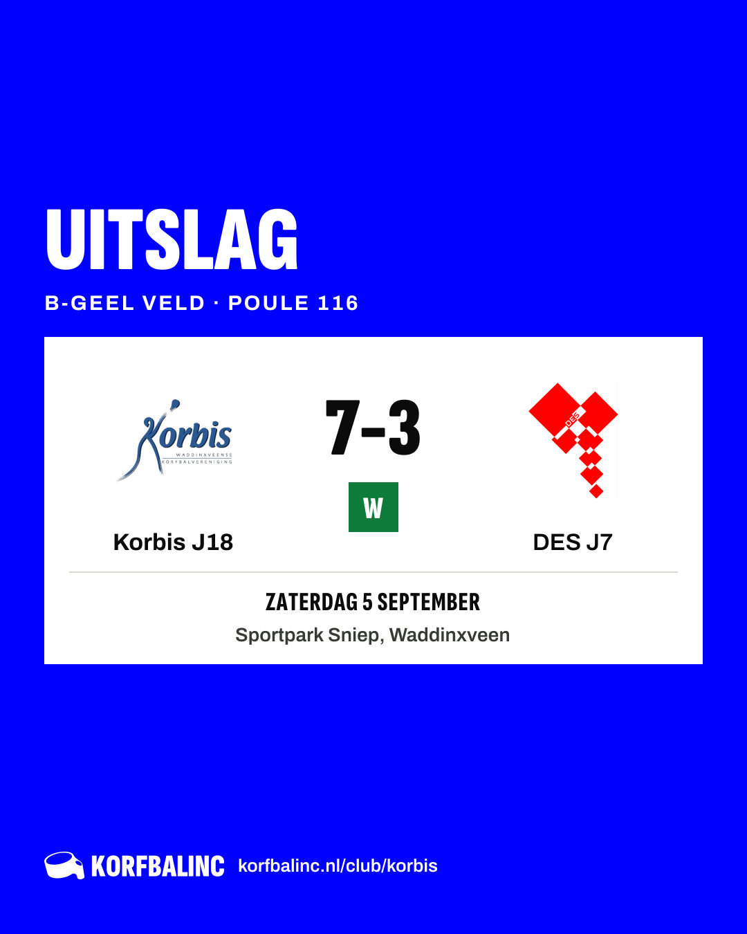Korbis J18 - DES J7