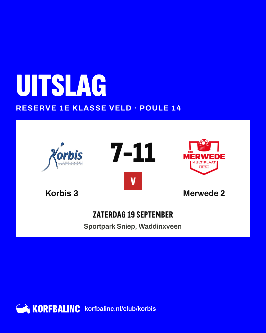 Korbis 3 - Merwede 2
